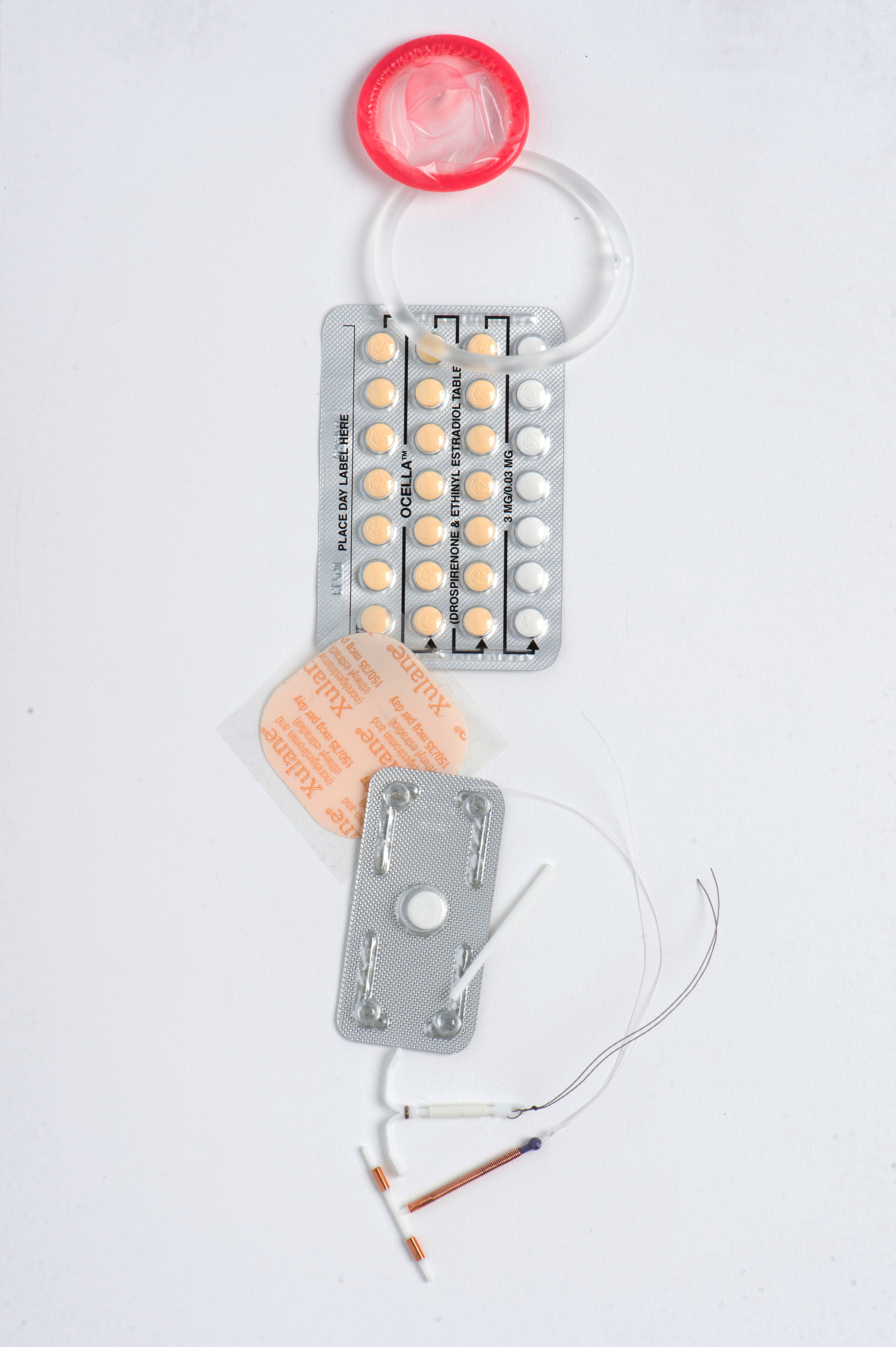 an array of contraceptive methods